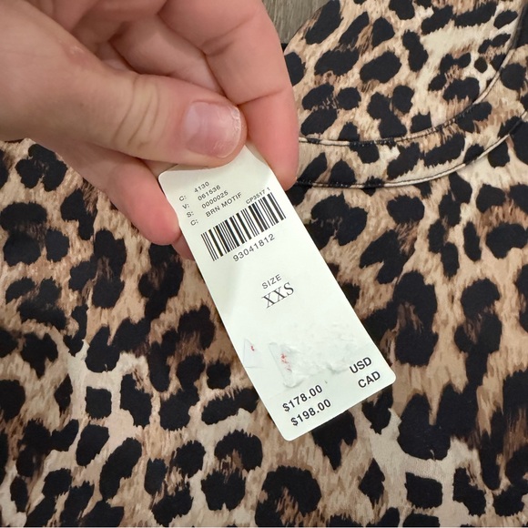 NWT Dhruv Kapoor Leopard Print Sleeveless Dress XXS - Picture 2 of 5